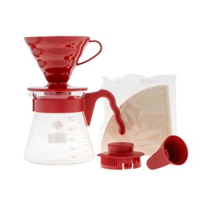 Hario Hario V60 Pour Over Kit Red - dripper + server + filters