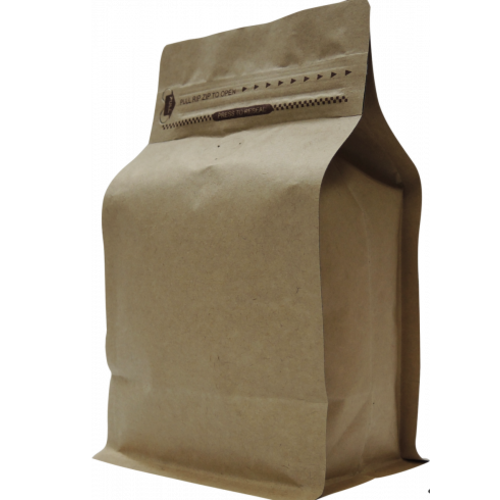 250g bags box bottom Kraft+zip - doos 500st. 250g bags box bottom Kraft+zip - doos 500st.
