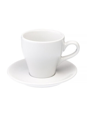 Loveramics Loveramics Tulip - Cup and saucer - Cafe Latte 280 ml - White