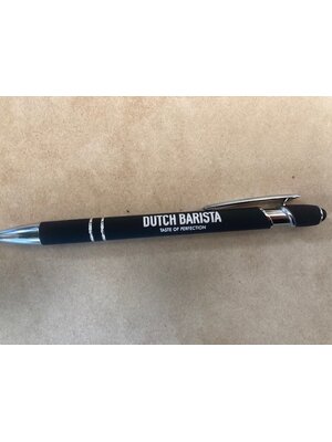 Dutch Barista Metalen soft toch pen zwart