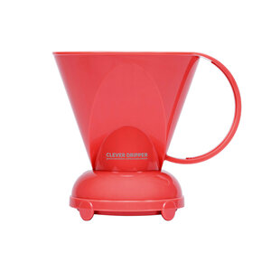 Clever Dripper - L 500ml koraal rood + 100 Filters