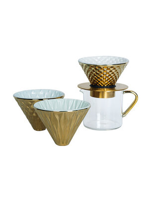 Loveramics Loveramics Brewers - Filterhouder set - Goud Speciale Editie