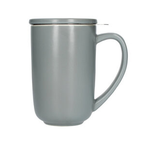 mount everest Mount Everest Tea cup Taya - grijs met rvs zeef 400ml