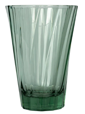 Loveramics URBAN  TWISTED GLASS Green    360ml Latte glass