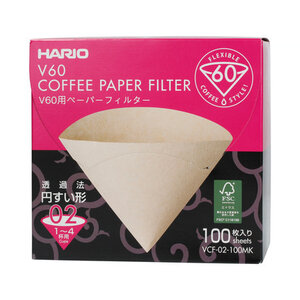 Hario Hario V60 filterpapier naturel 02 100 stuks box