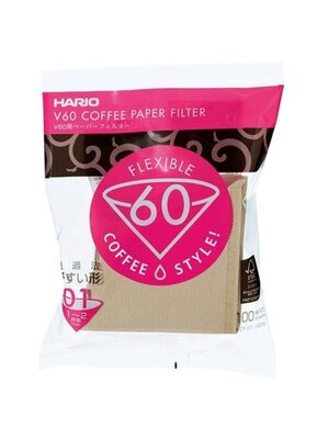 Hario V60 Filter Paper naturel 01 100 pcs bag