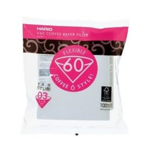 Hario Hario V60 Filter Paper white 03 100 pcs bag