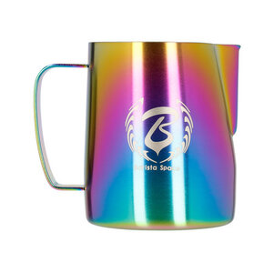 Barista Space Gepolijst Silver Milk Jug 600ml - Perfecte Schenktuit Voor Latte Art, Licht & Handig