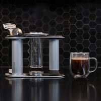 AeroPress koffiemaker Glas Premium Wit