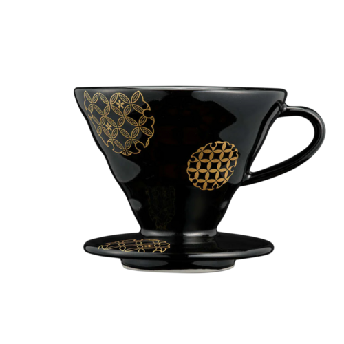 Hario Hario V60 Porseleinen Filterhouder Shippou Zwart