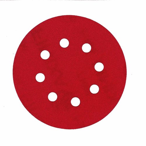 Finixa Schuurschijf rond 125mm  doos100st rood   Finixa Schuurschijf rond 125mm  doos100st rood