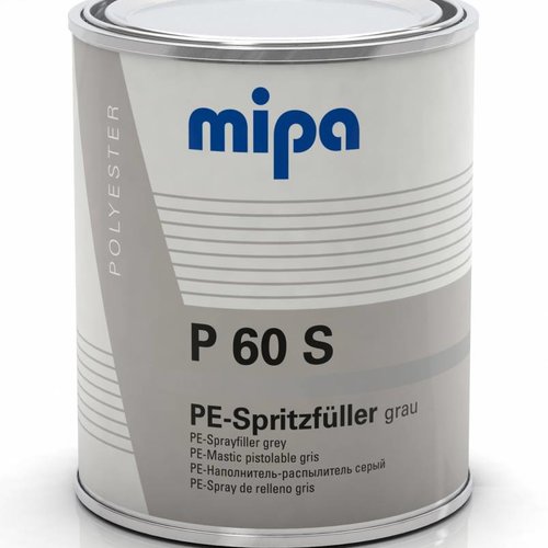  Mipa P60S  spuitplamuur 1ltr + verh. 