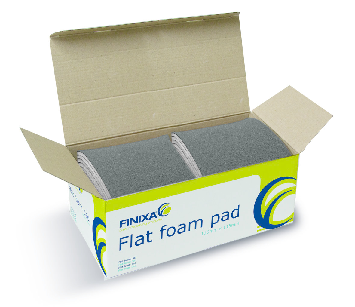 Flat Foam Pads 115mm x 115mm Polyester Paint Shop