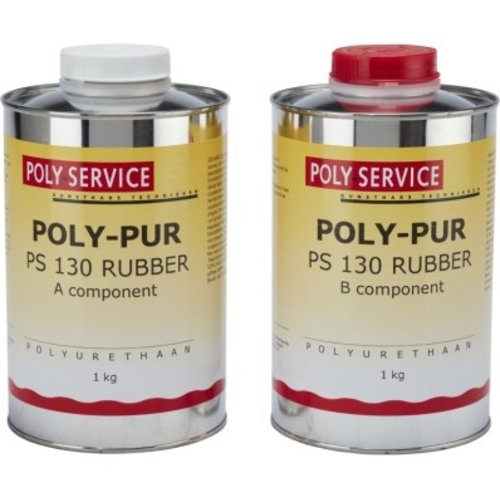 Polyservice PU RUBBER PS130 2kg set   Polyservice PU RUBBER PS130 2kg set