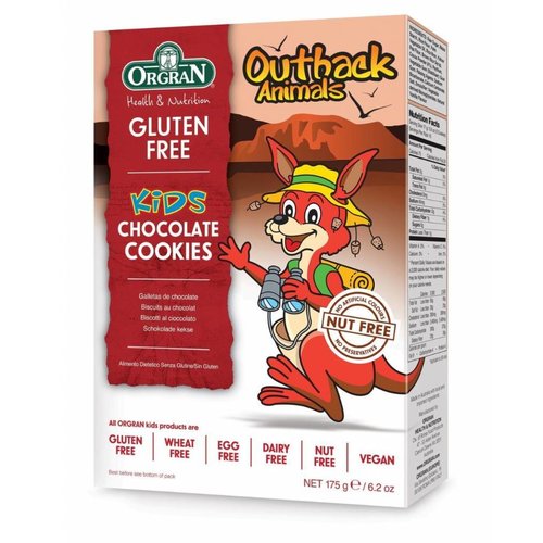  Orgran Outback Animals Chocolate Cookies 