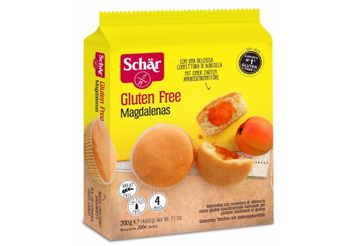  Schär Magdalenas (Cake met Jam) 4 stuks 