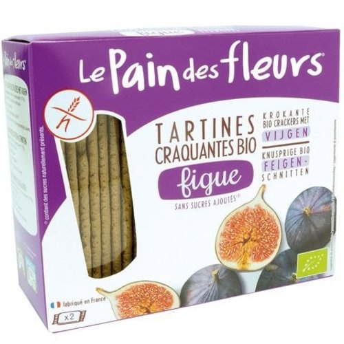  Le Pain des Fleurs Krokante Crackers Vijg Biologisch 