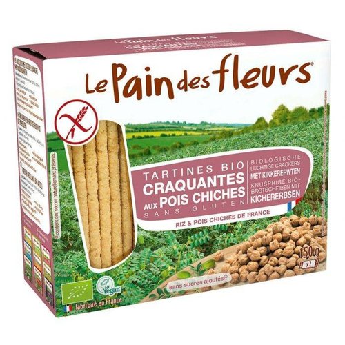  Le Pain des Fleurs Krokante Crackers Kikkererwten Biologisch 