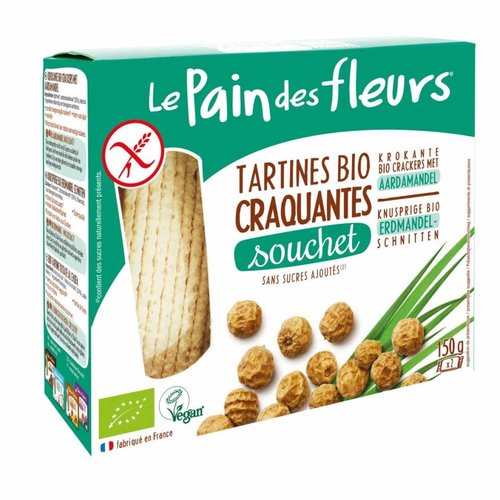  Le Pain des Fleurs Krokante Crackers Aardamandel  Biologisch 