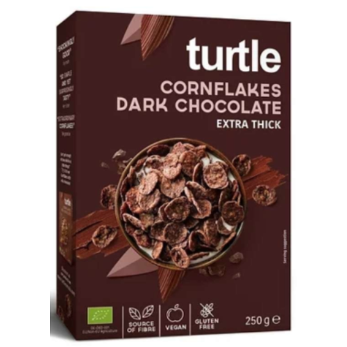  Turtle Cornflakes met Pure Chocolade Biologisch 250 gram 