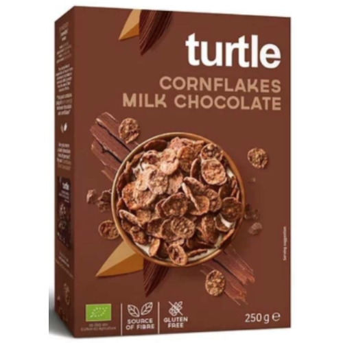  Turtle Cornflakes met Melkchocolade Biologisch 250 gram 