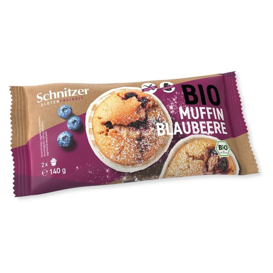 Muffin Bosbessen Biologisch 2 Stuks