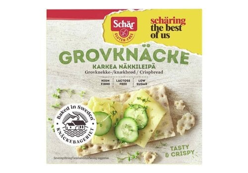  Schär Knäckebröd Vezelrijk (Grovknäcke) - Glutenvrij 