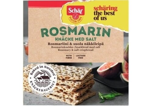 Schär Knäckebröd met Rozemarijn en Zout - Glutenvrij 