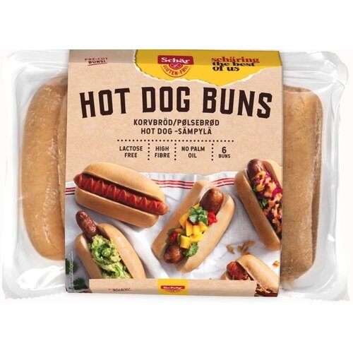  Schär Hotdog Broodjes 6 stuks - Glutenvrij 