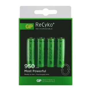 GP Batteries 4x AAA Batterijen 950mAh