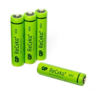 GP Batteries 4x AAA Batterijen 950mAh