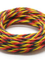 HOBBYKING Servo draad Twisted 2 meter (Rood/Zwart/Geel)
