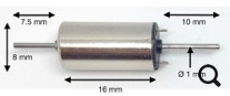 12V klokankermotor, dubbele as 0816DM