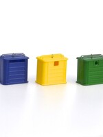 N-Train 3 recycling containers - Metallic type (212.47)