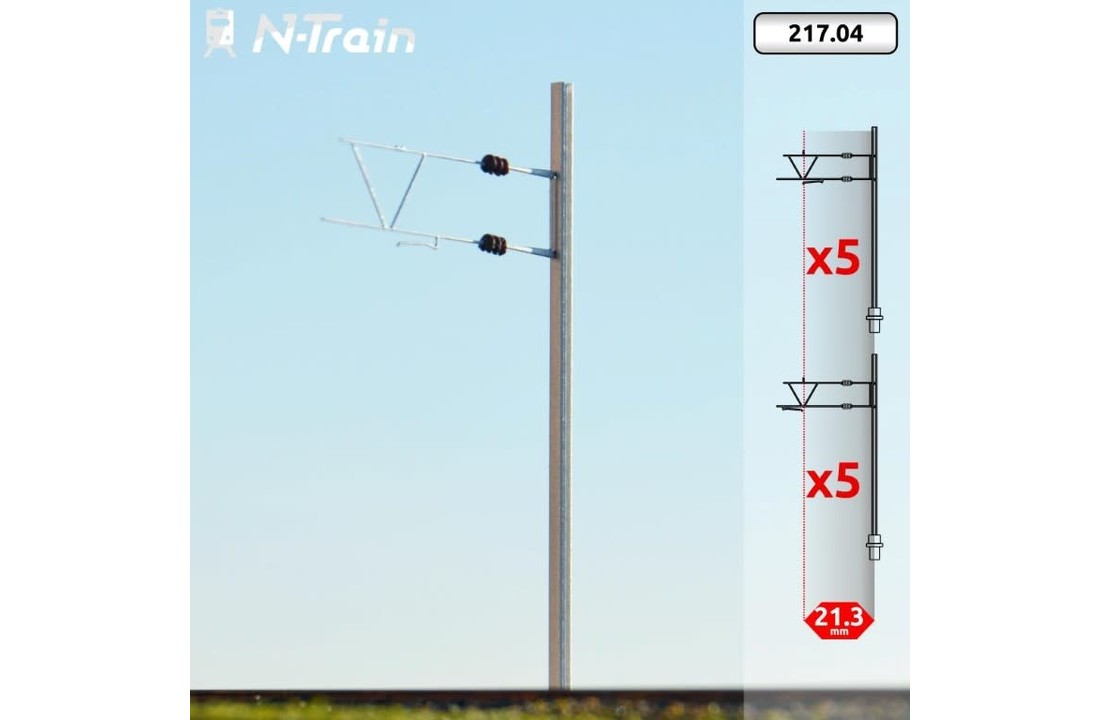 BLS - H-profiel mast met oude beugel (10 stuks) (217.04)