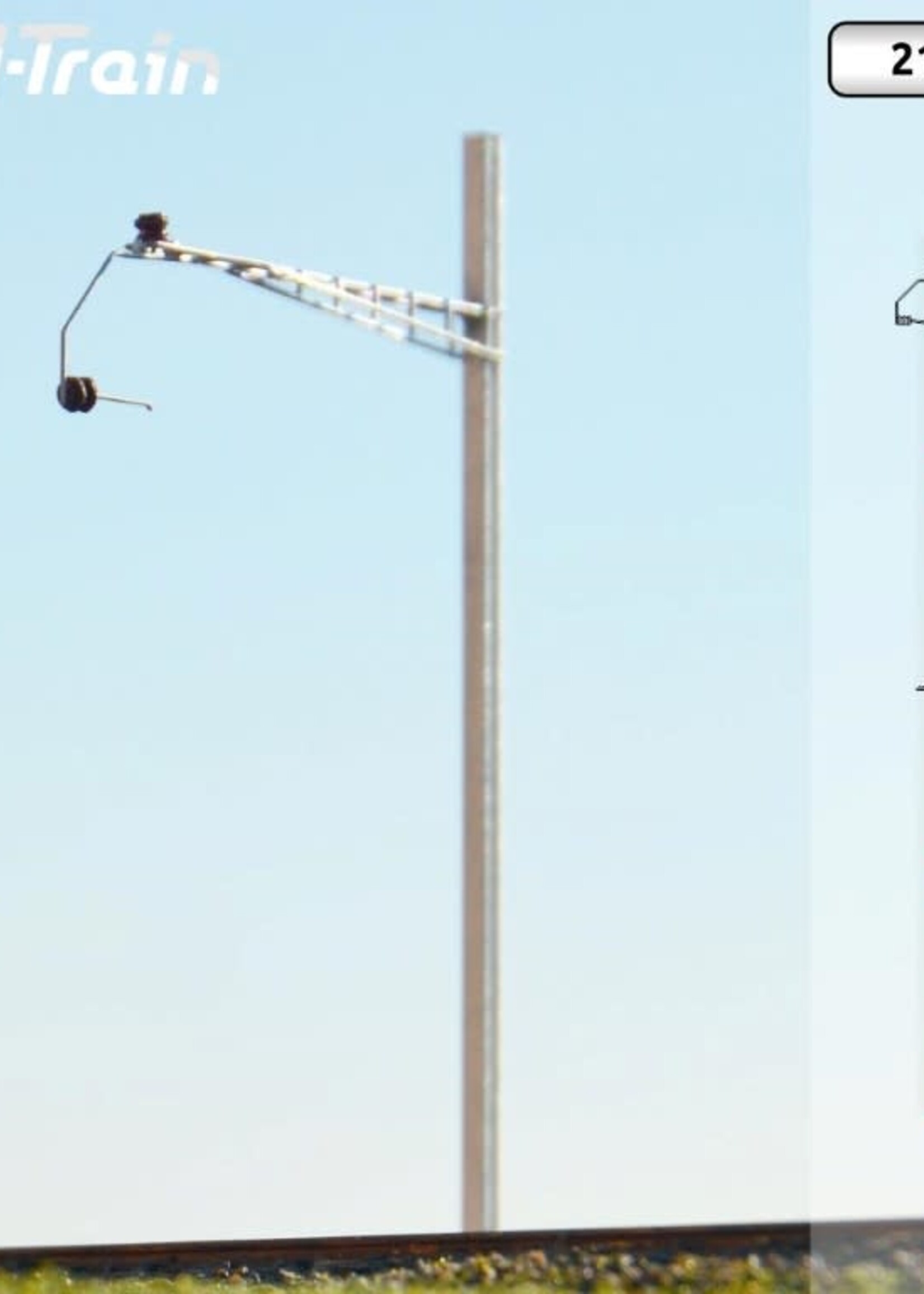 N-Train SBB - H-profile mast with Gotthard bracket - L (2 pieces) (217.09)