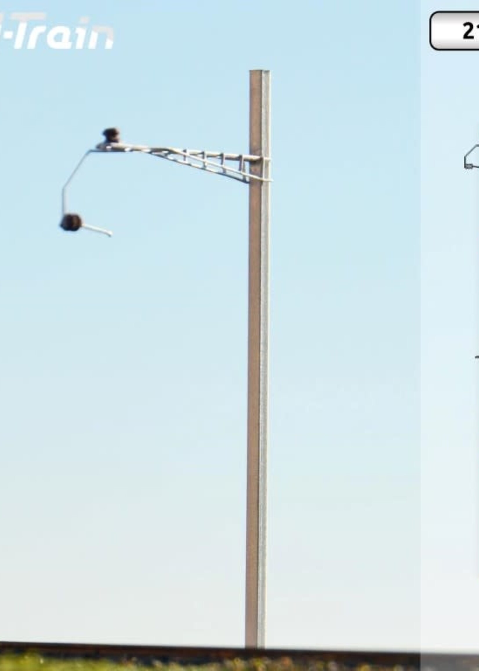 N-Train SBB - H-profile mast with Gotthard bracket - M (10 pieces) (217.08)