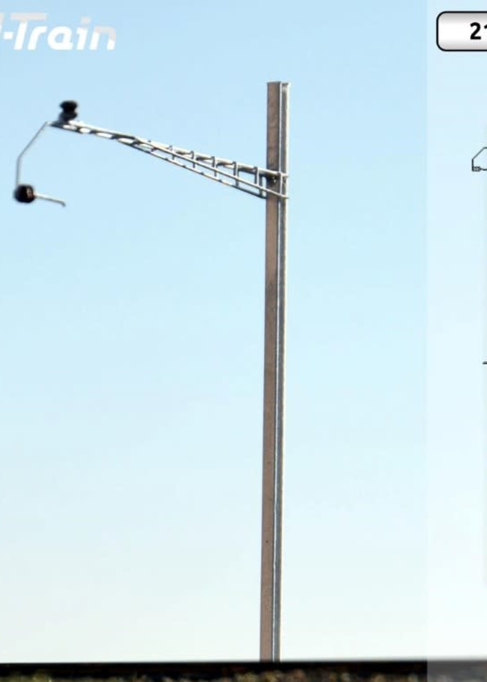 N-Train SBB - H-profile mast with Gotthard bracket - XL (2 pieces) (217.11)