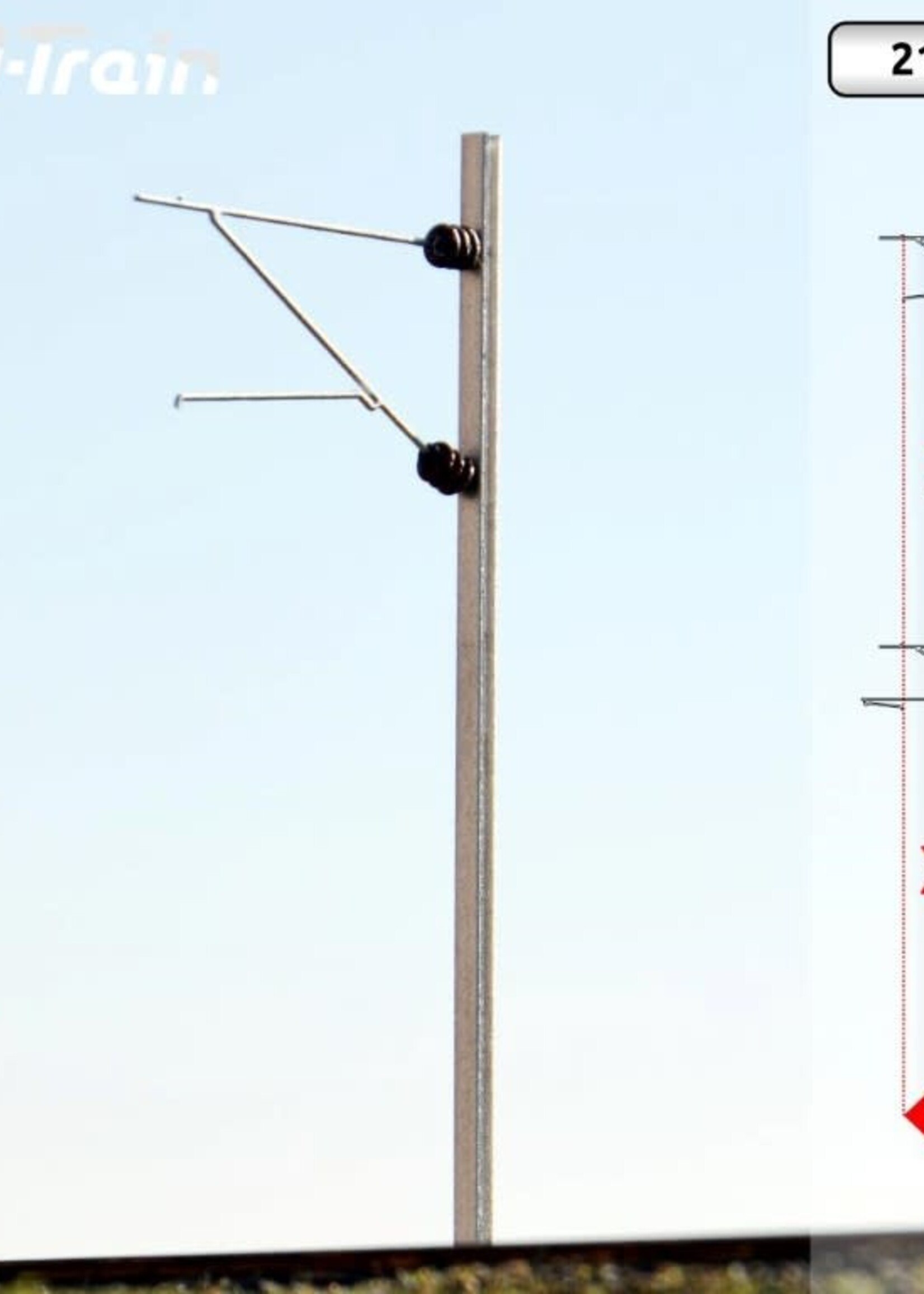 N-Train N-TRAIN 21714 N SBB - H-profiel mast met FL-140 beugel - S (10 stuks)