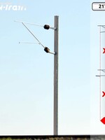 N-Train SBB - H-profile mast with FL-140 bracket - M (2 pieces) (217.15)