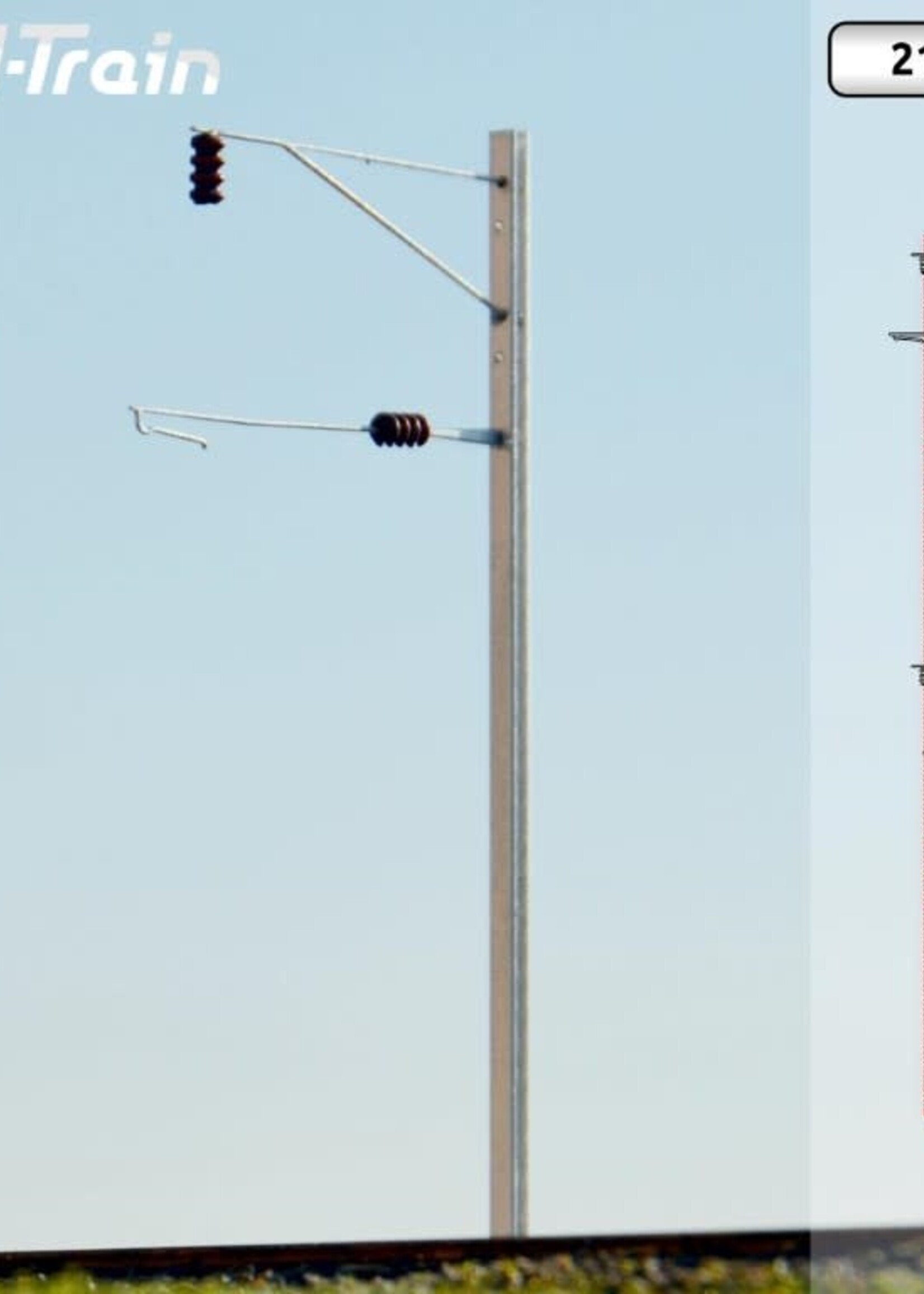 N-Train N-TRAIN 21719 N BLS - H-profiel mast met beugel (2 stuks)