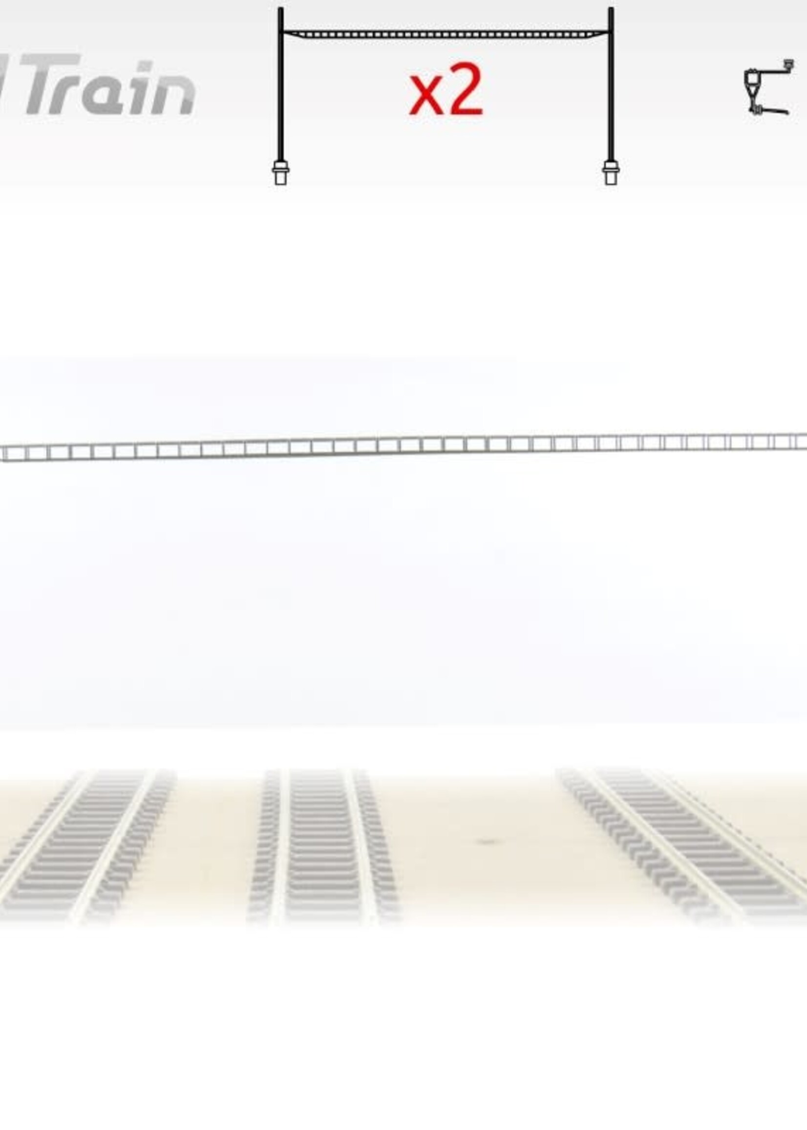 N-Train SBB - Cross span bridge for 2-4 tracks (2 units) (217.22)