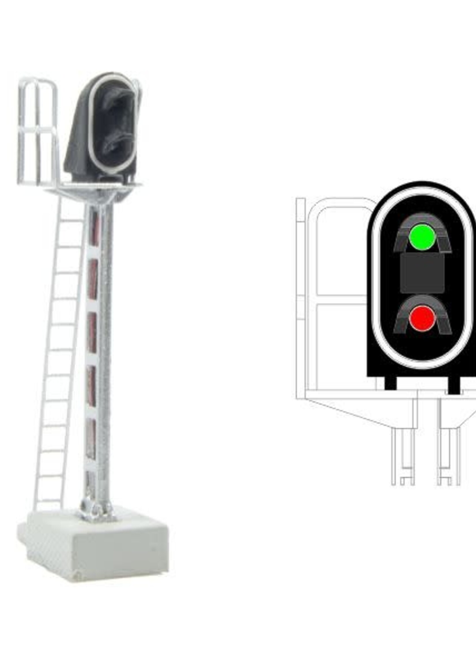 MAFEN MAFEN 413201 N SNCF - Hoofdsein met 2 LED's (groen/rood)
