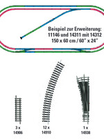 MINITRIX MINITRIX 14312 Spooruitbreidingsset H2