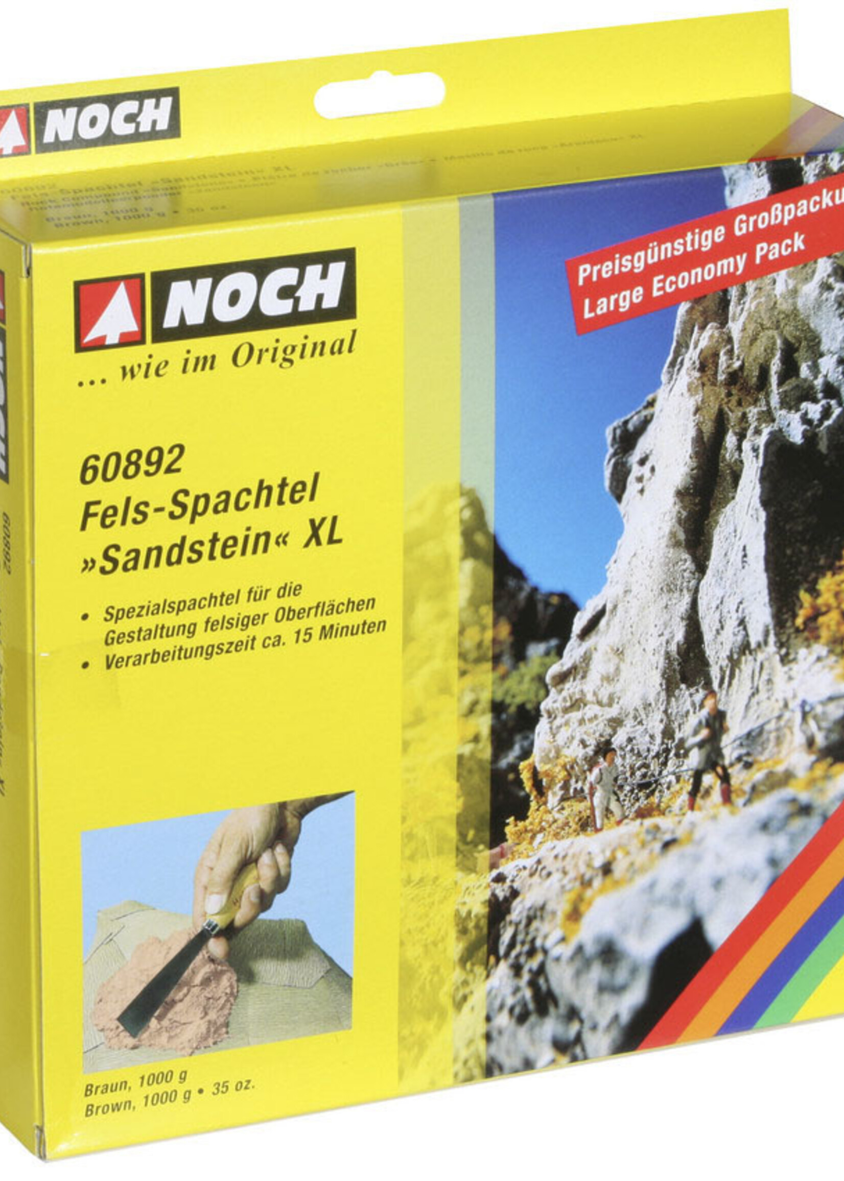 NOCH NOCH 60892 Fels-Spachtel XL “Sandstein” (G,0,H0,H0e,H0m,TT,N,Z)