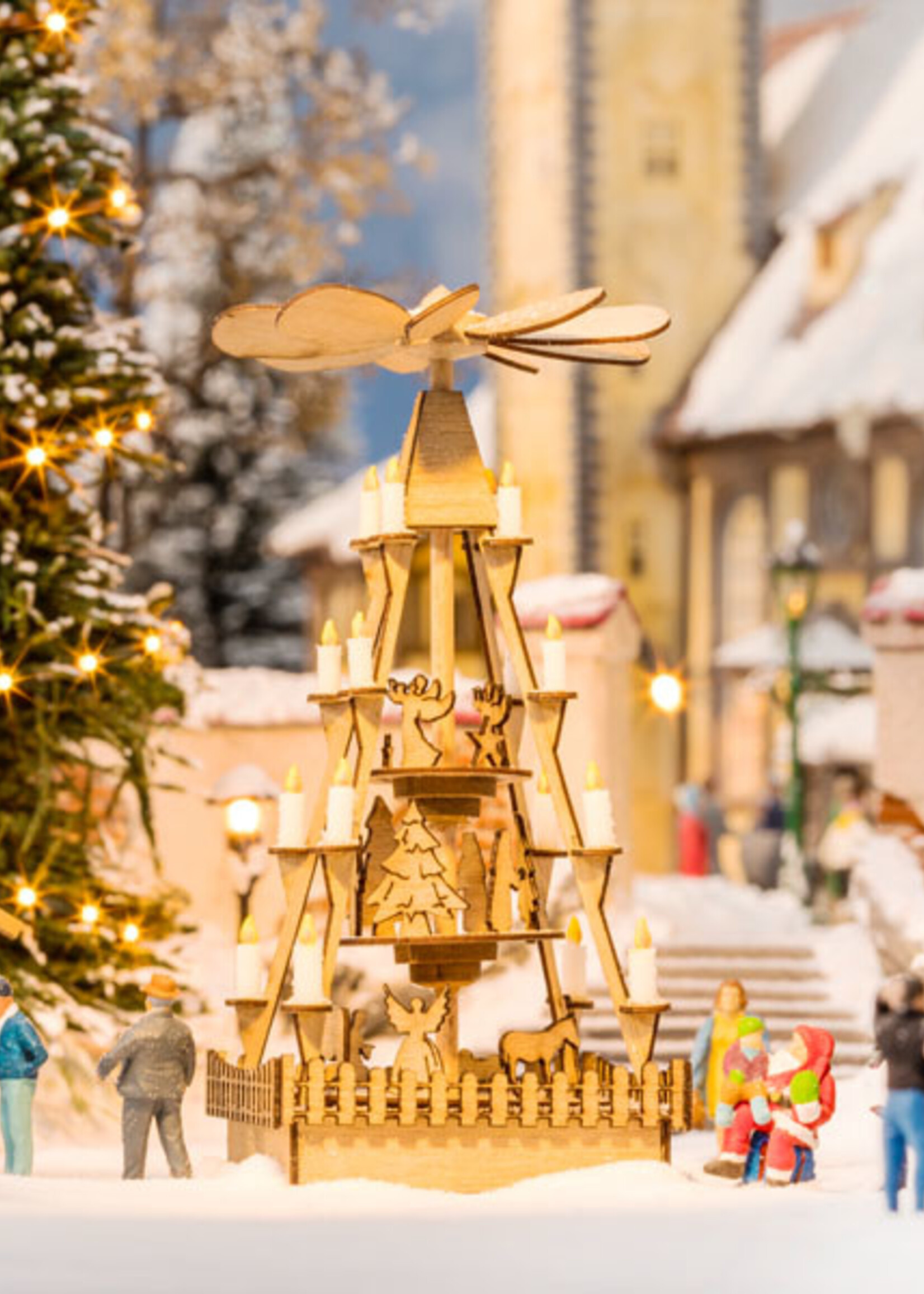 NOCH NOCH 14395 Weihnachtsmarkt-Pyramide H0