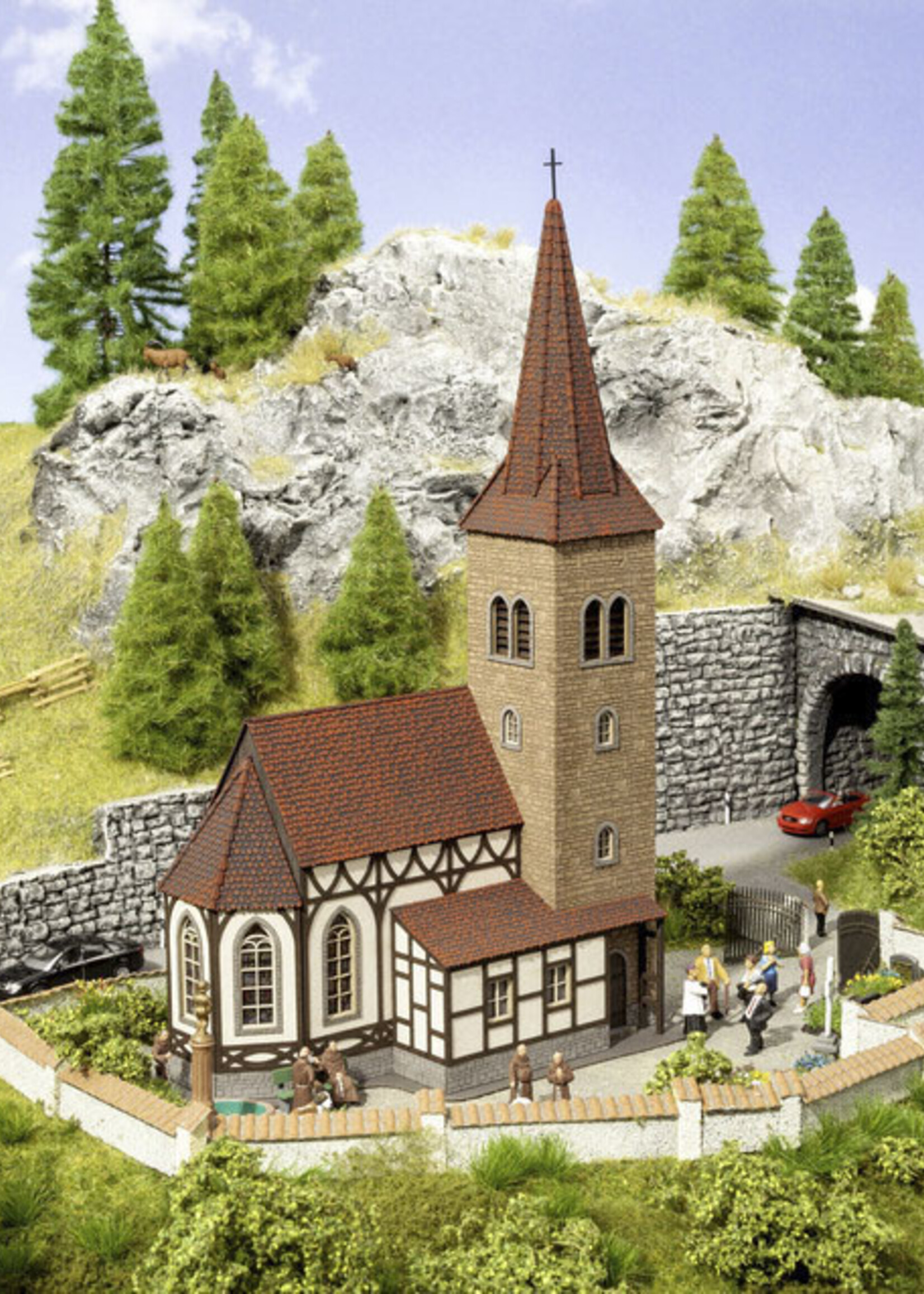 NOCH NOCH 66906 Kirche “St. Georg” mit micro-sound Glockenläuten (H0)