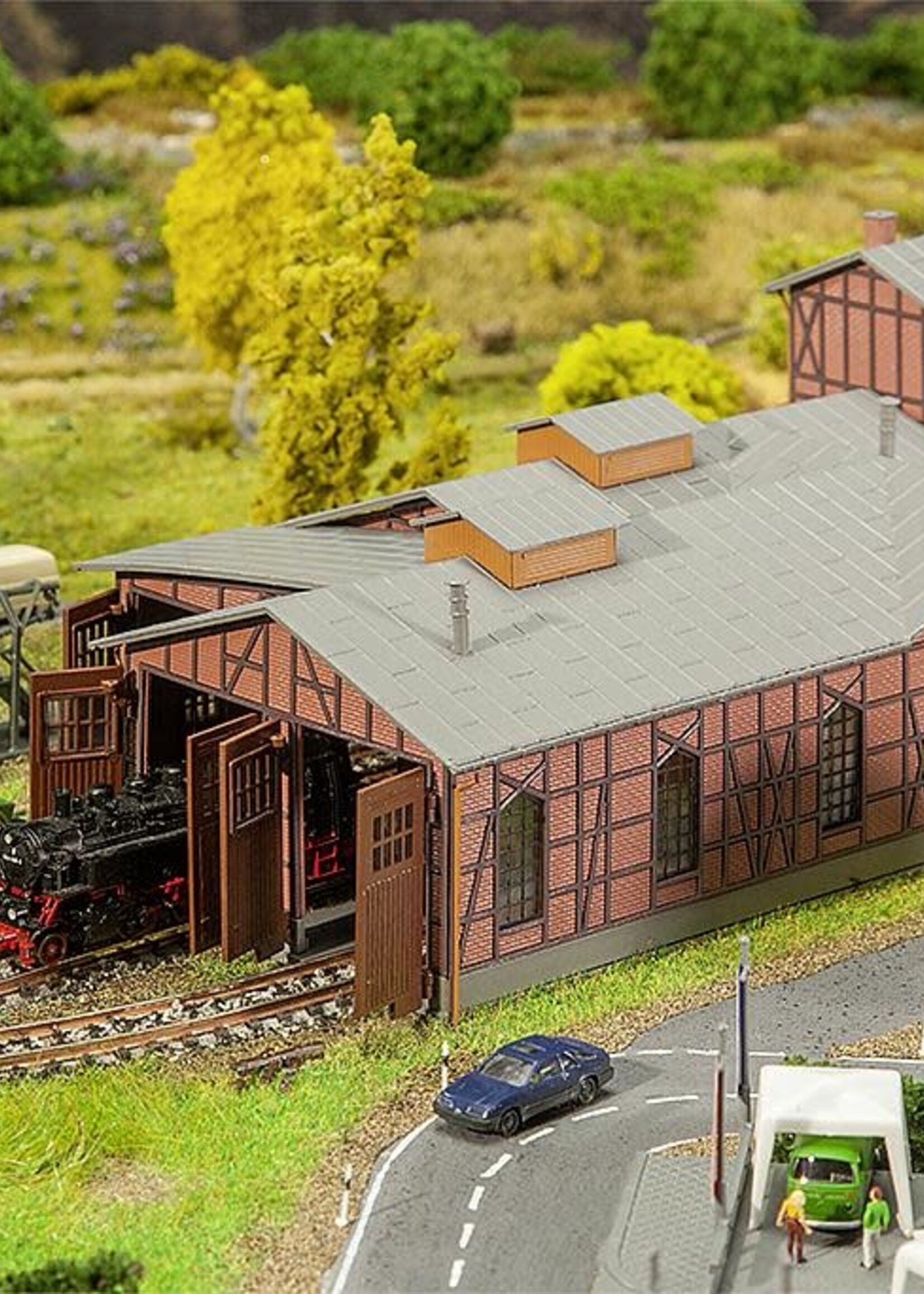FALLER FALLER 222113 1/160 LOCOMOTIEFDEPOT-SET LOCOMOTIEVENLOODS