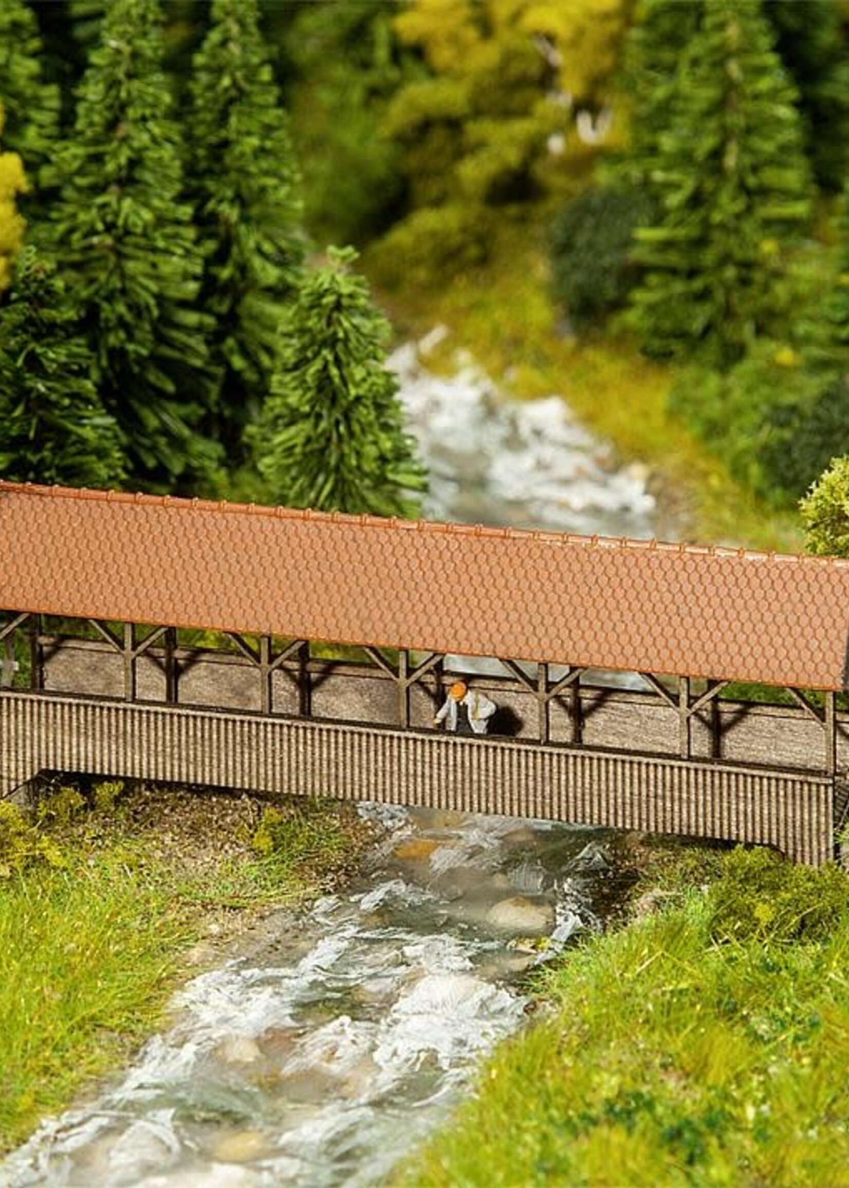 FALLER FALLER 222574 1/160 OVERDEKTE VOETGANGERSBRUG