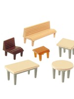 FALLER FALLER 272440 1/160 7 TAFLES 24 STOELEN 12 BANKEN